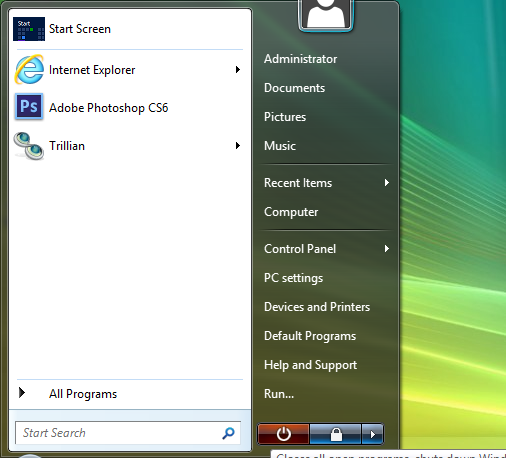 Windows 7 taskbar change